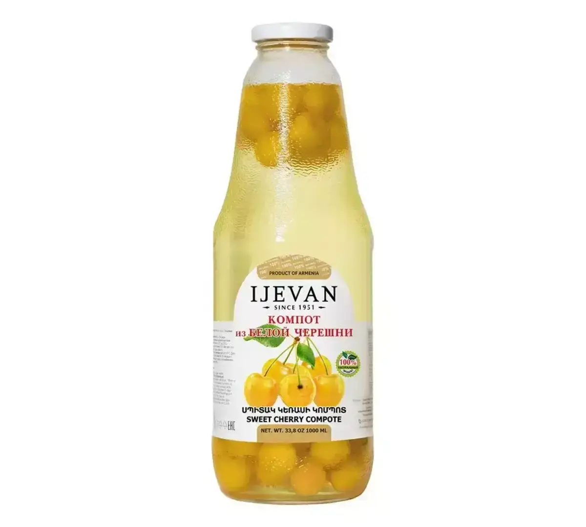Компот из Белой Черешни Иджеван 1л(м)