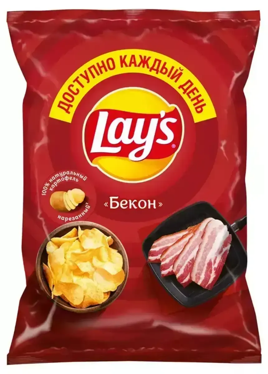 Чипсы Лейз Бекон 70г(м)