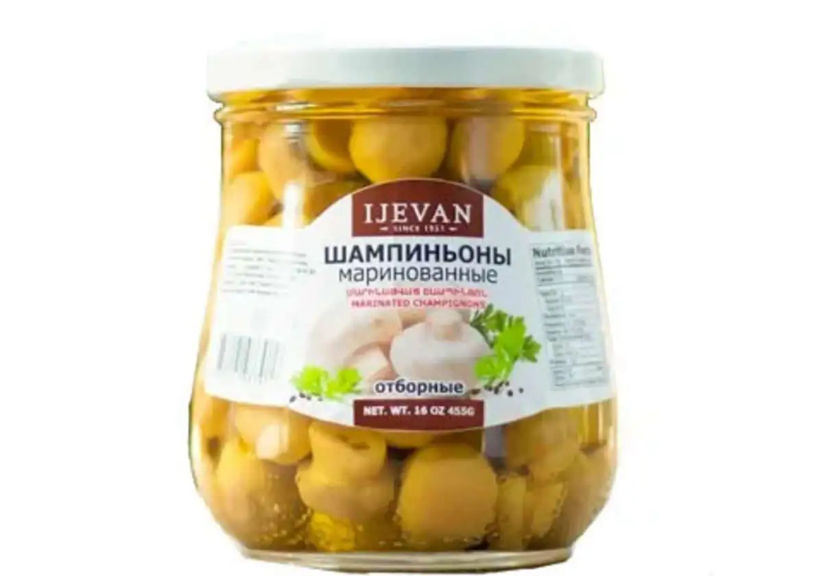 Шампиньоны маринованные ИДЖЕВАН 455г(м)