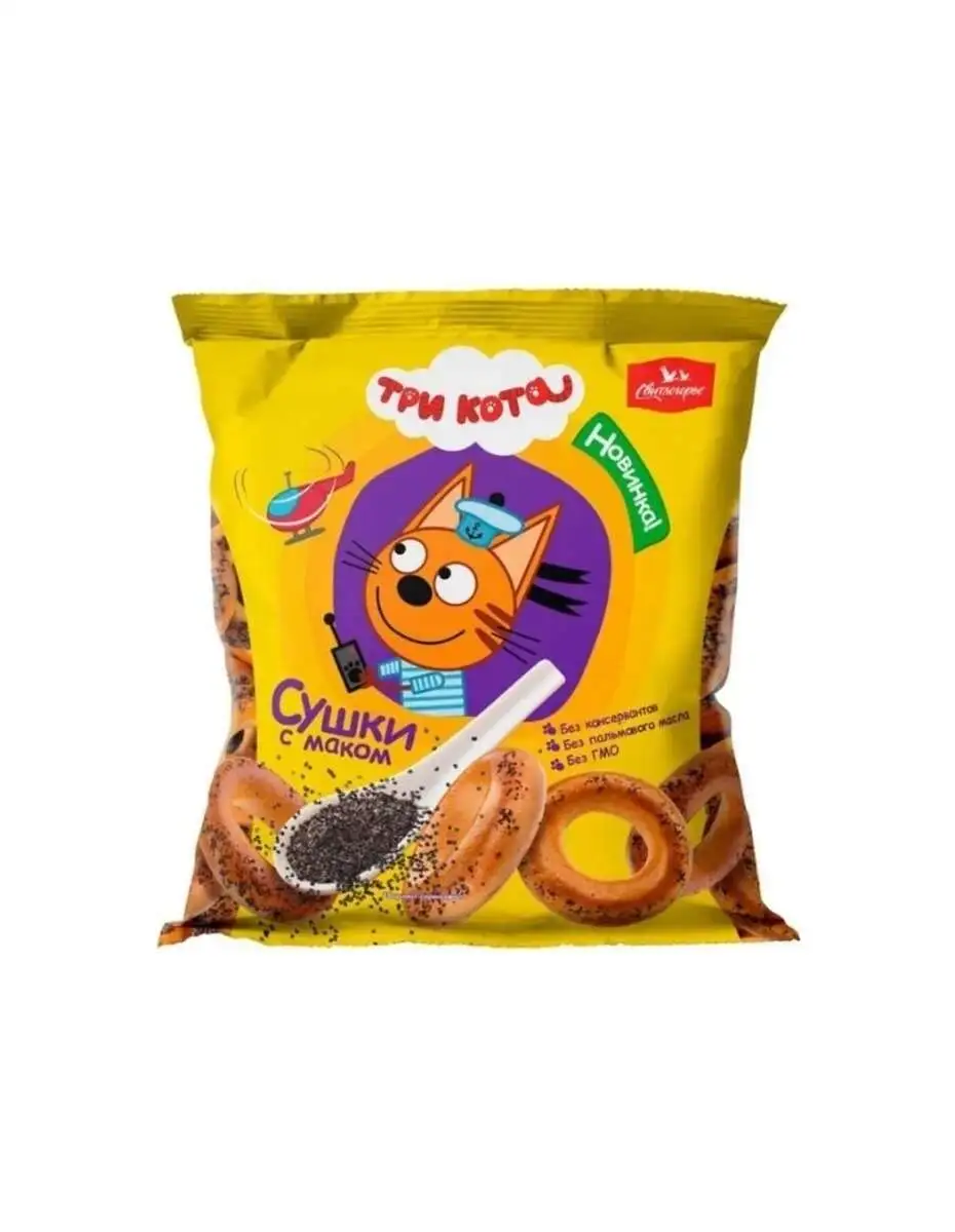 Сушки Три Кота с Маком 120г(м)