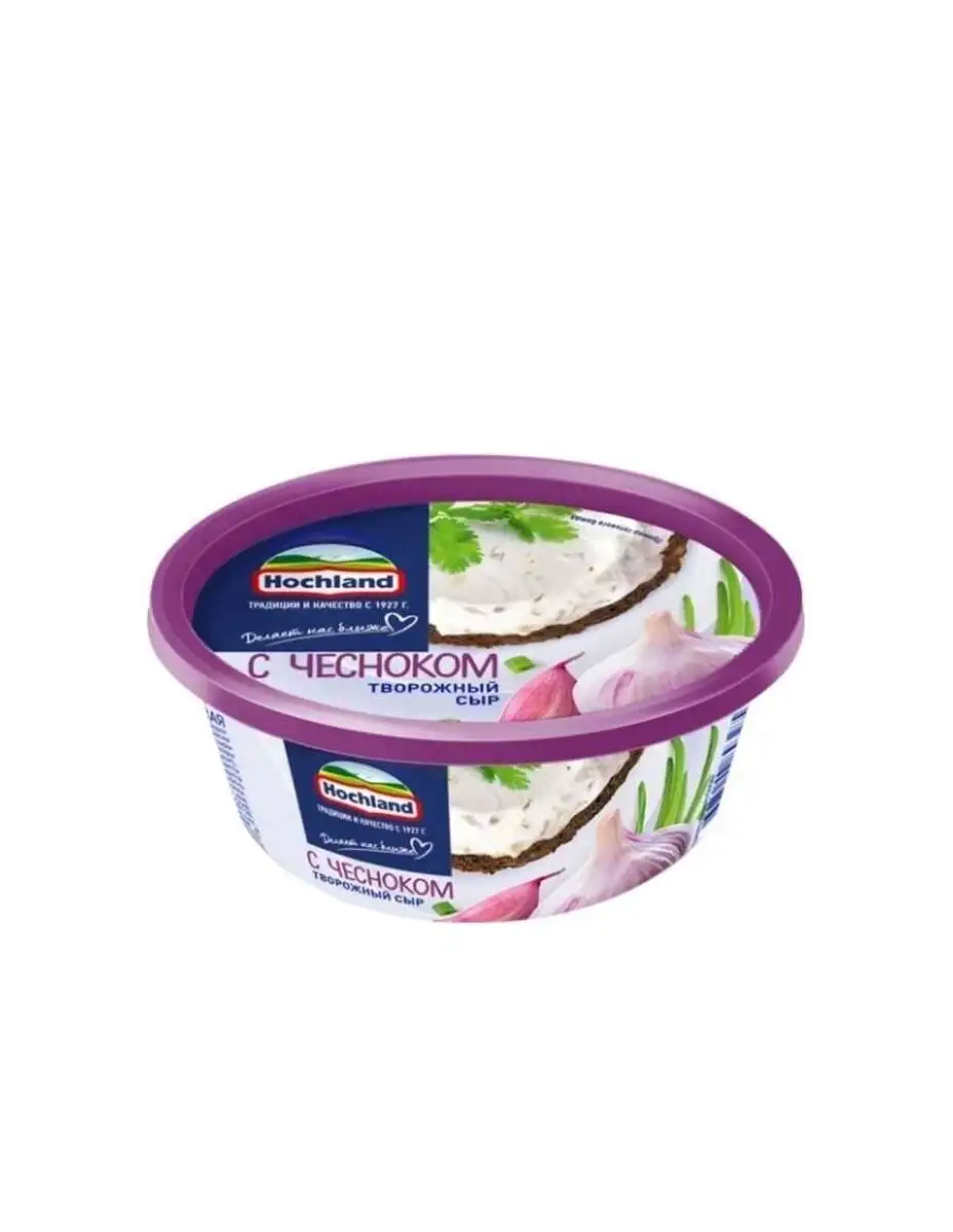 Сыр Хохланд Творожный с Чесноком 140г