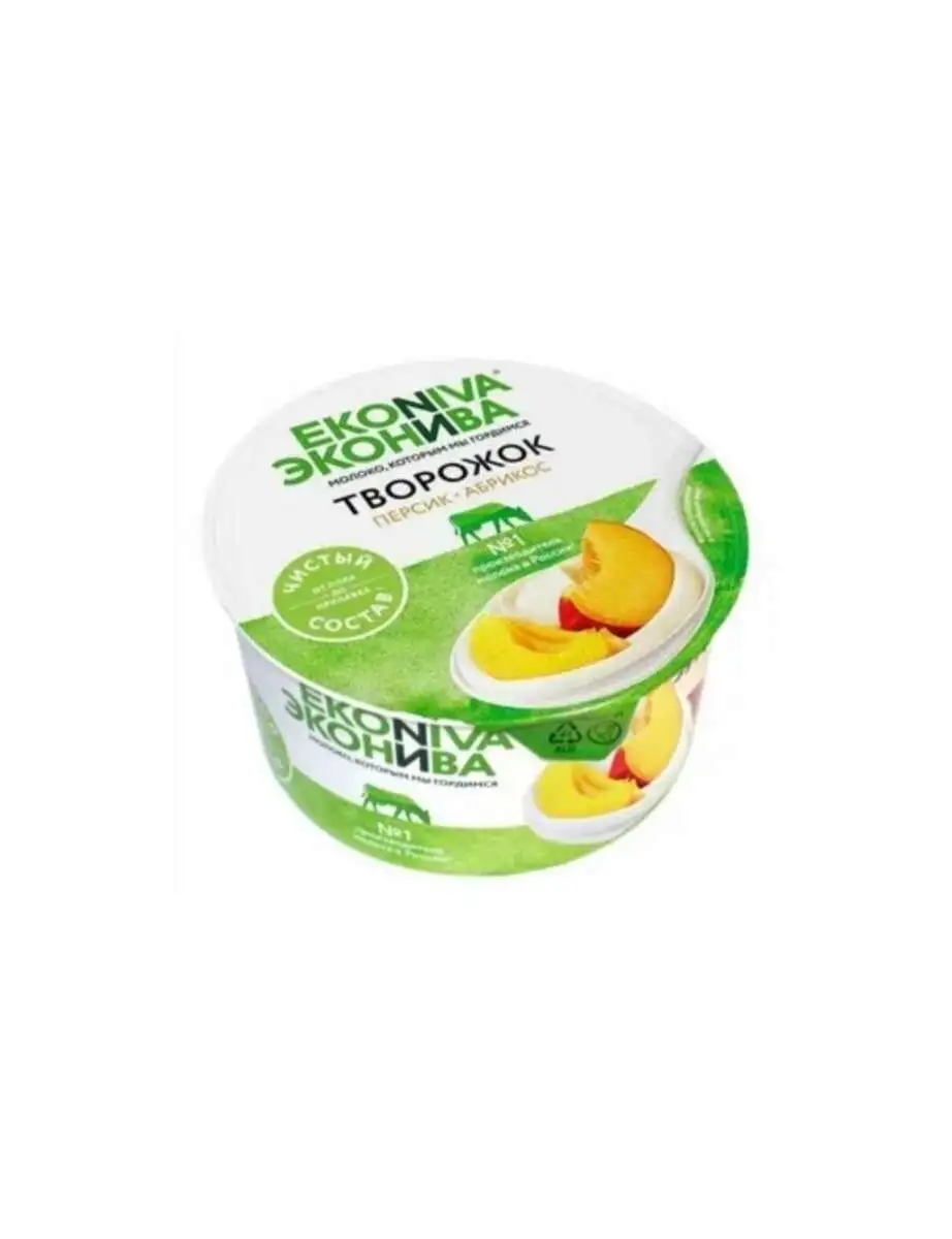 Творожок Эконива Персик-Абрикос 125г(м)