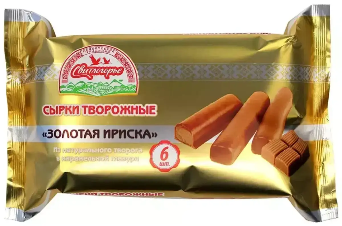 Творожные Палочки Золотая Ириска 23% 6*30гр(м)
