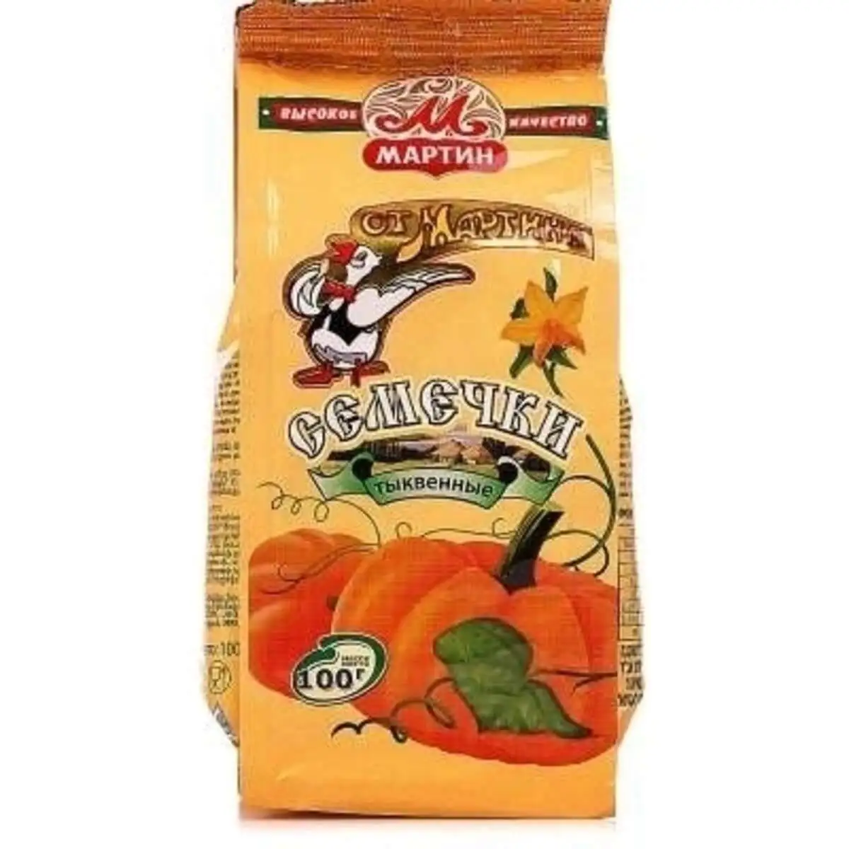 Семечки от Мартина Тыквенные без Соли 100г(м)