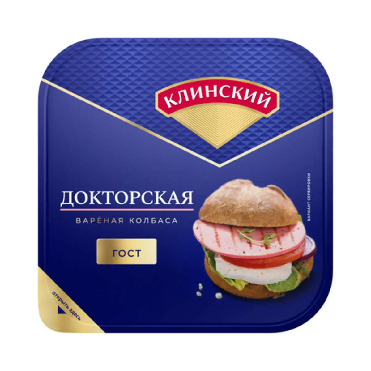 Колбаса Докторская Клин 190г нарезка(м)