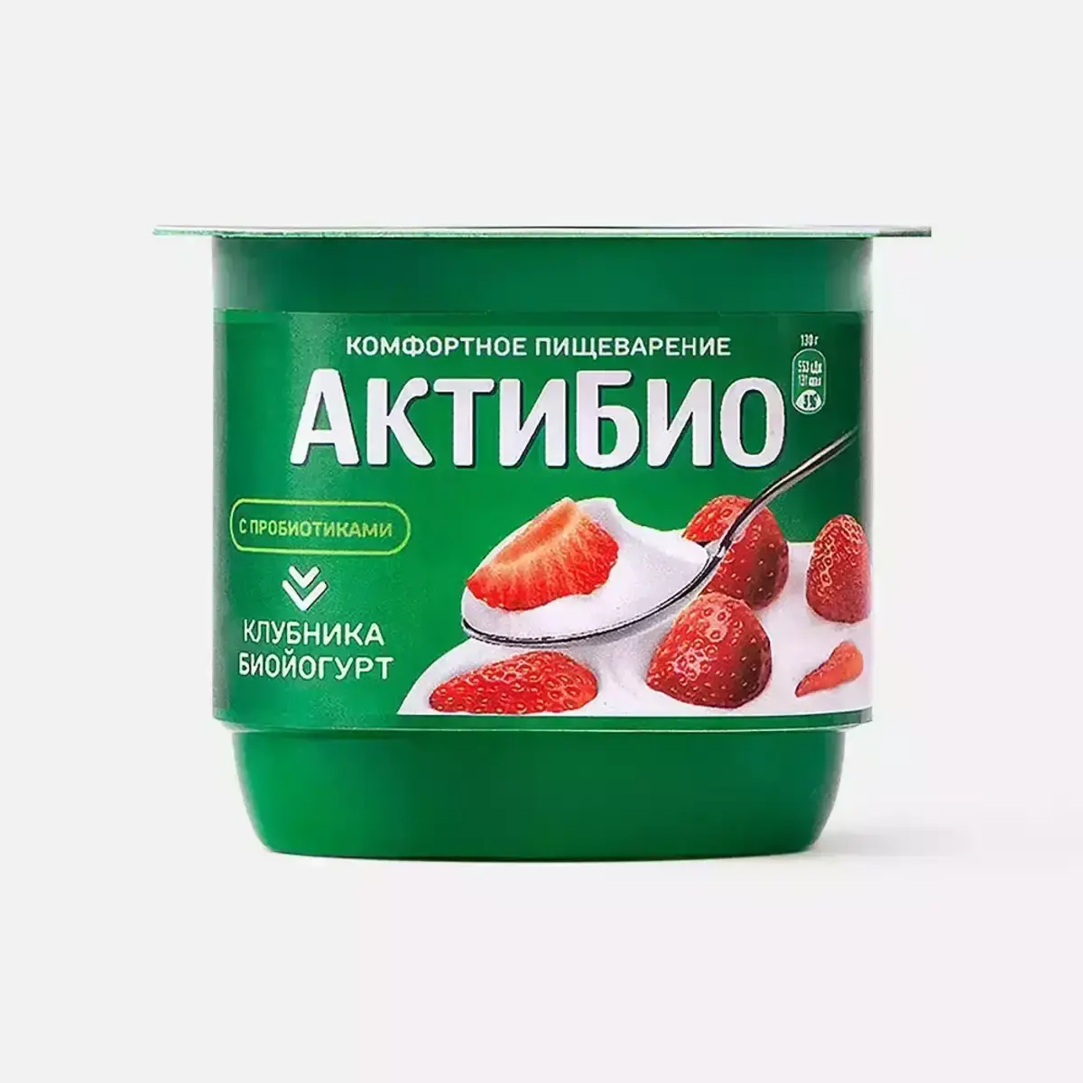 Биойогурт Актибио Клубника 2,9%130г(м)