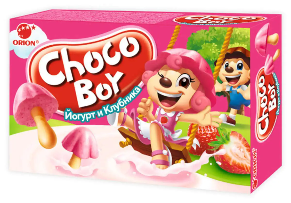 Печенье Чоко Бой Йогурт Клубника 40г