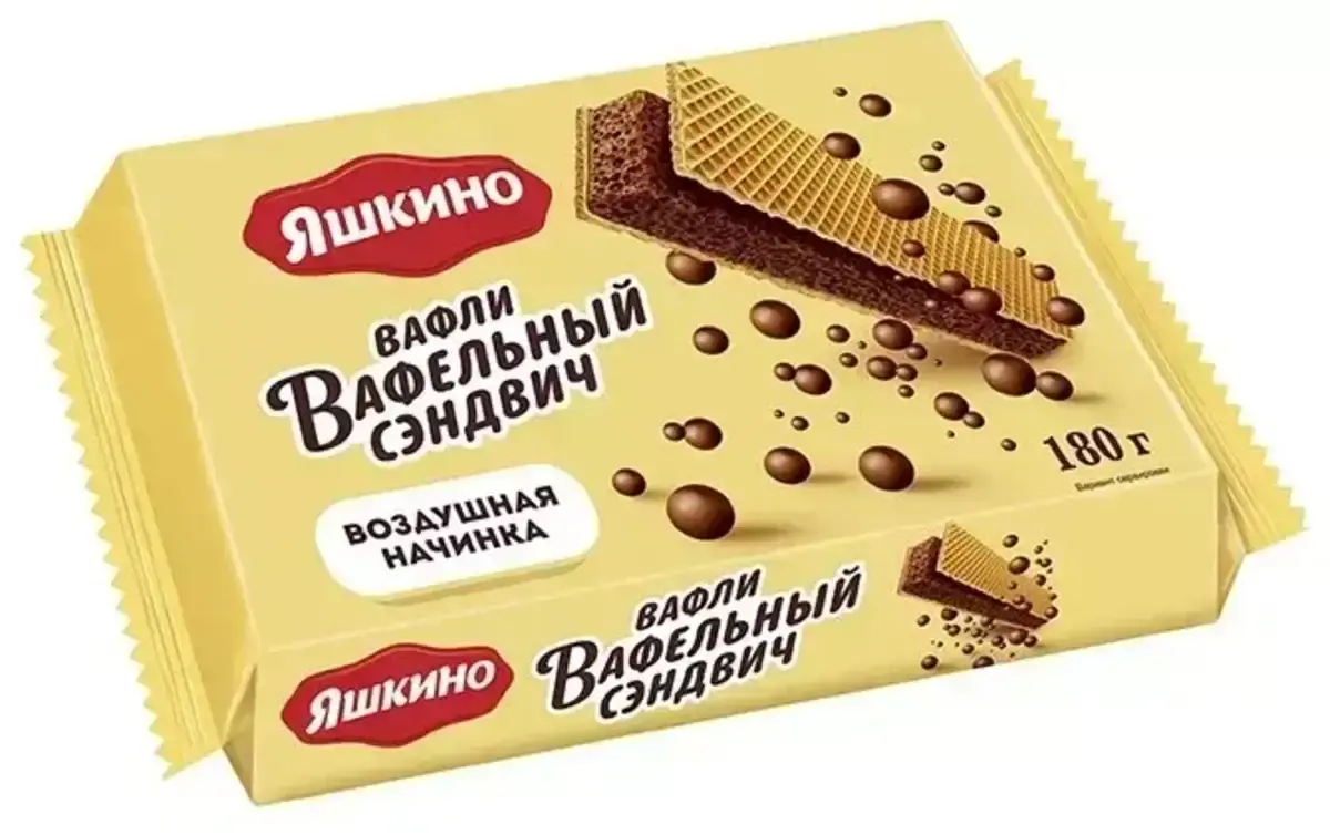 Вафельный Сэндвич Яшкино 180г(м)