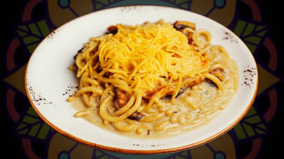 Лагман слив с кур/лапша