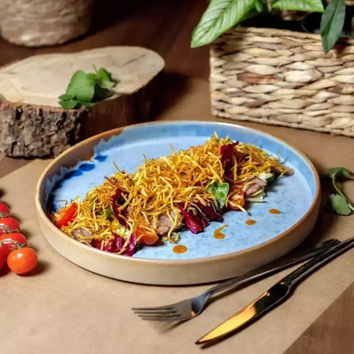 Салат с говядиной