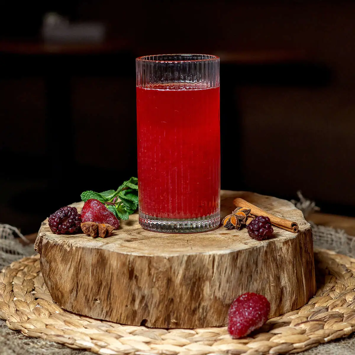 Морс брусника/клубника/мята