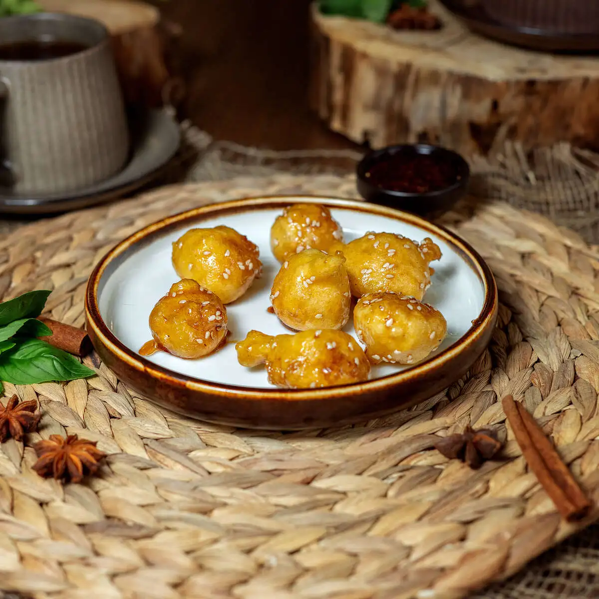 Яблоко в карамели