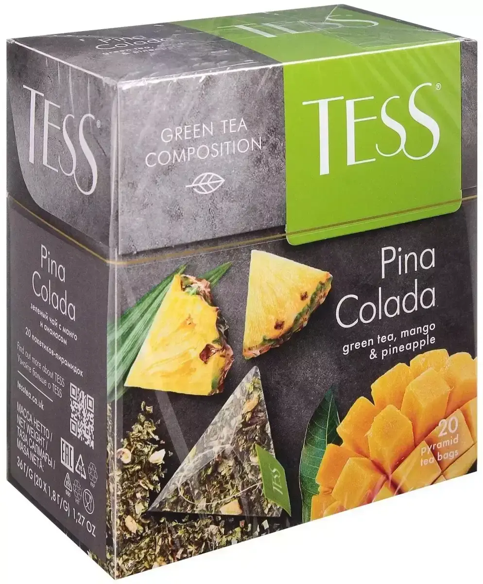 ТЕСС пина колада грин 1,8гр.,12 пак.(м)