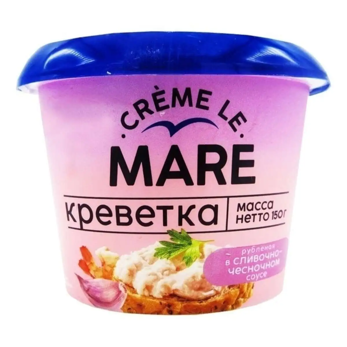 Крем ЛА МАРЭ  Рубленый Кальмар в Сливочно-Чесночном Соусе 150г(м)