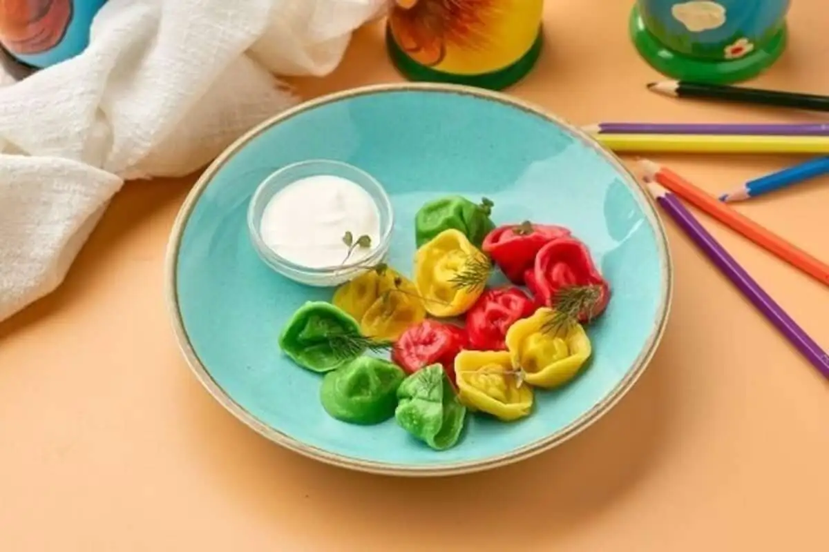 Детские цветные пельмешки