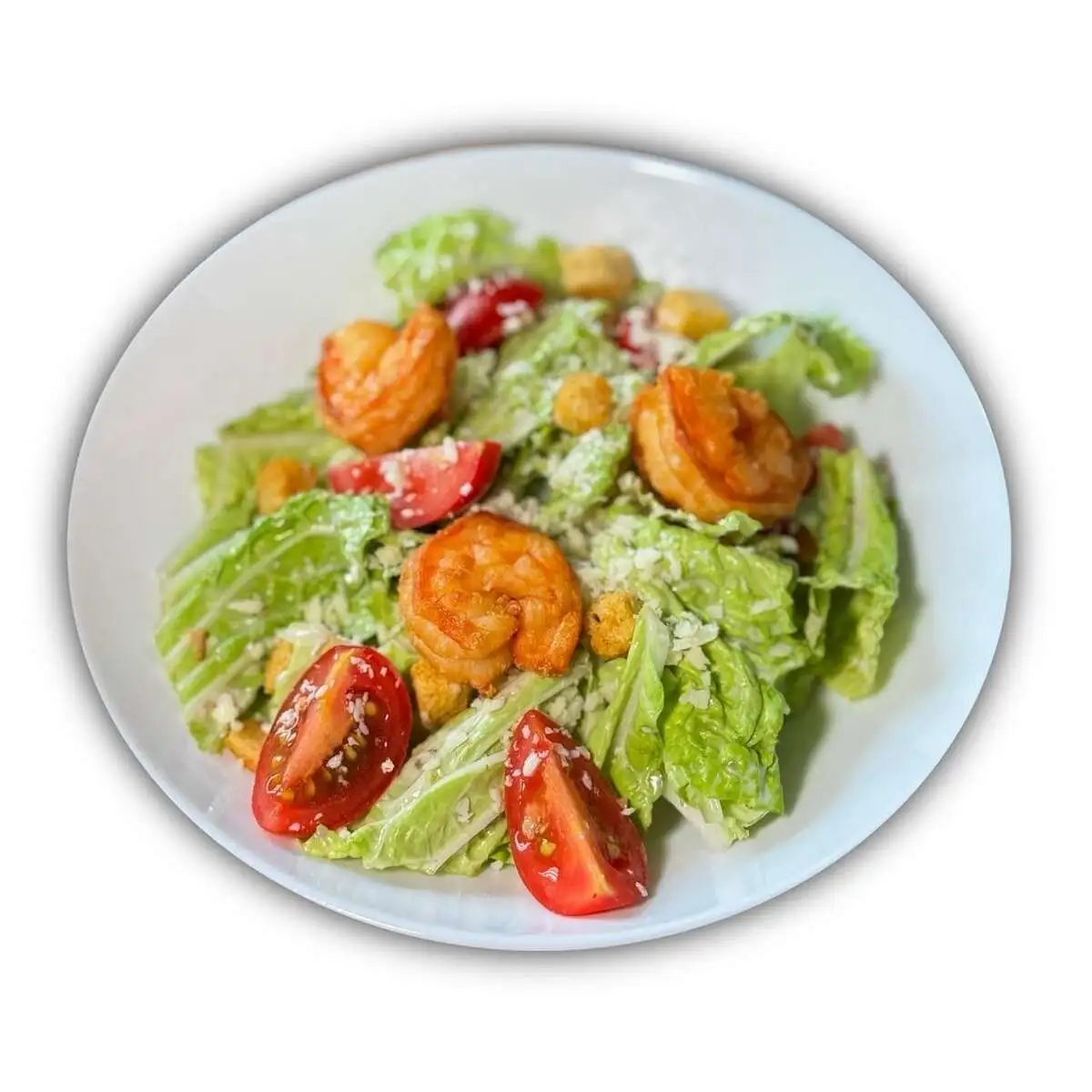 Салат Цезарь с креветкой