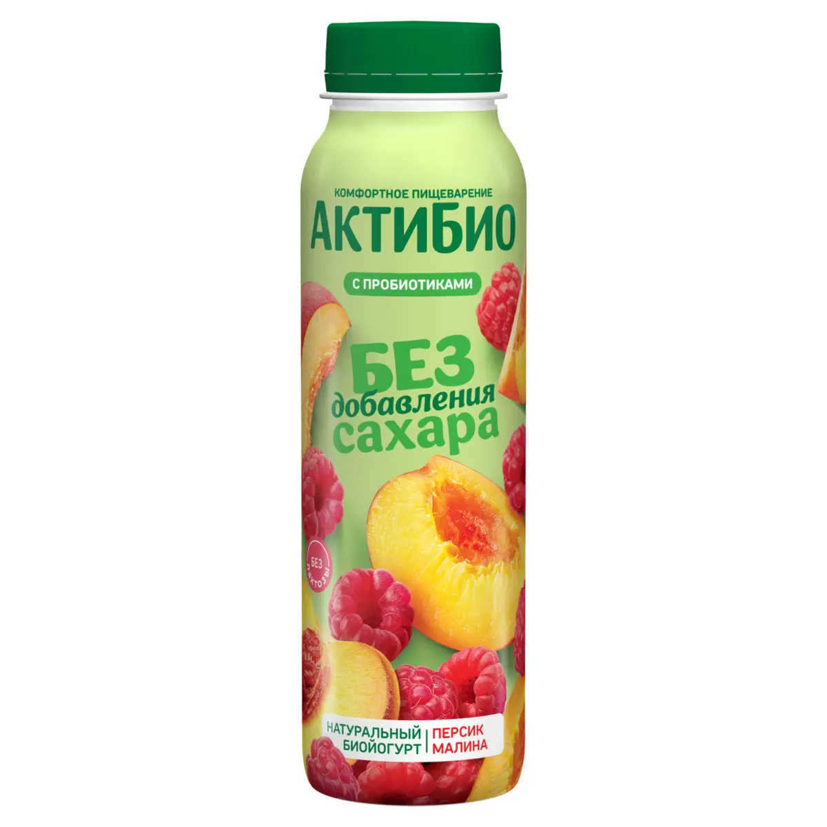 Йогурт Актибио Персик/Малина 1,5% 260ГР