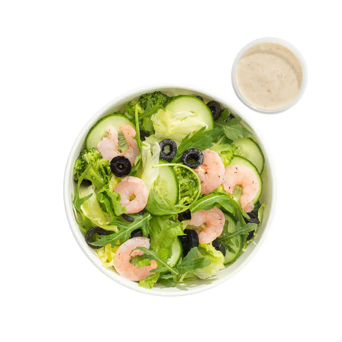 Салат с креветками