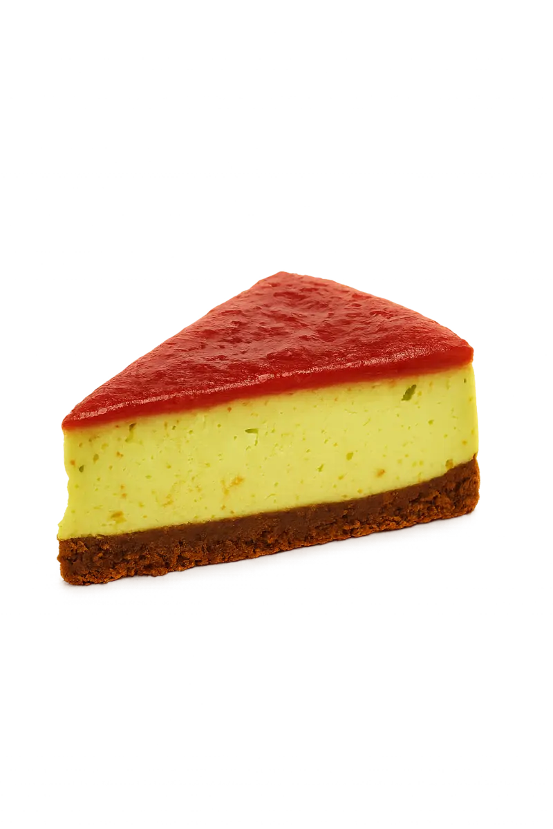 Десерт Чизкейк Фисташка и малина  -1кус