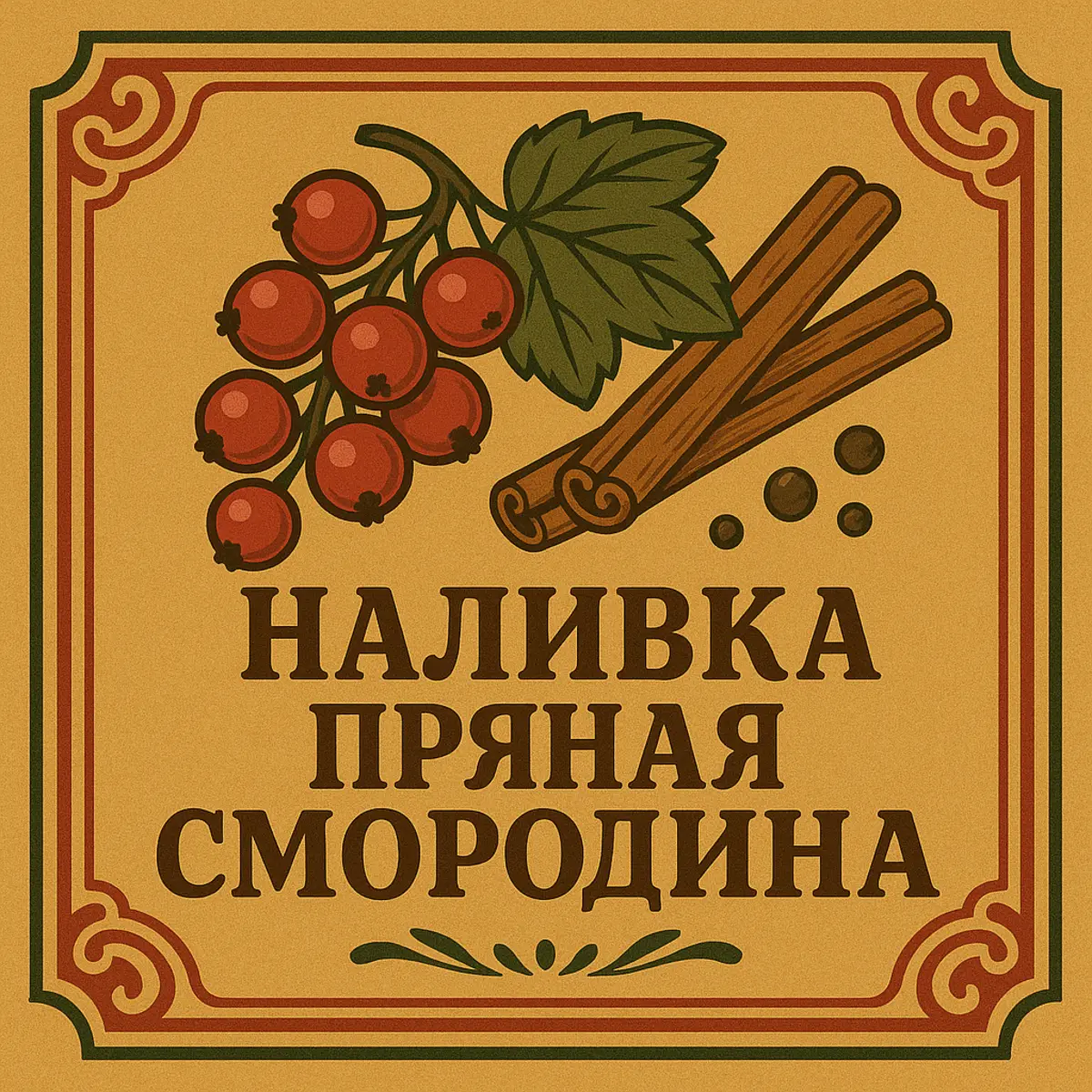 Наливка Пряная смородина