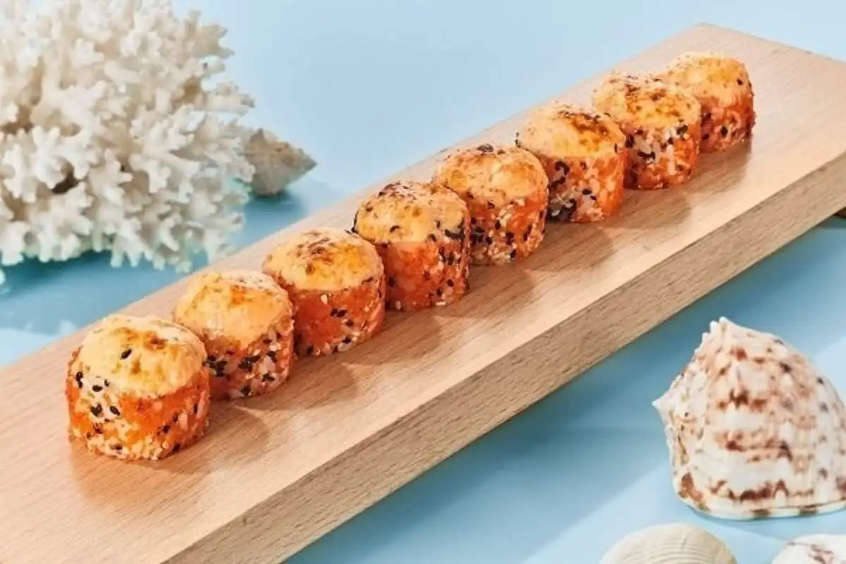 Ролл запечённый с кальмарами