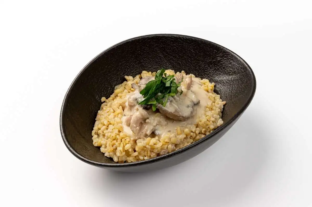 Индейка в сливочном соусе с булгуром