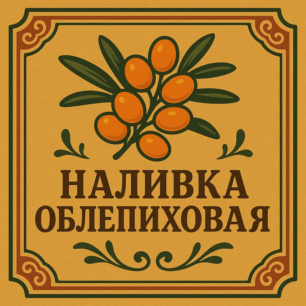 Наливка Облепиховая
