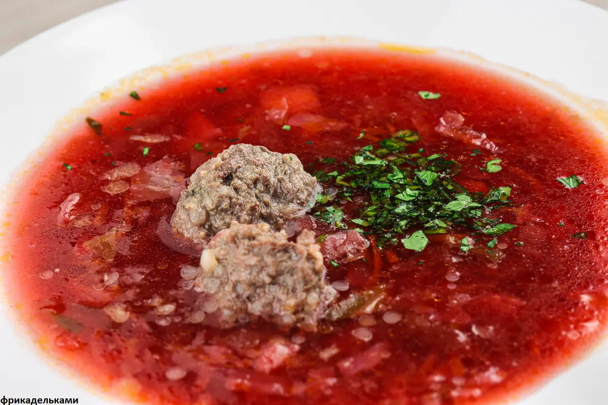 Борщ с  мясом 10 порций