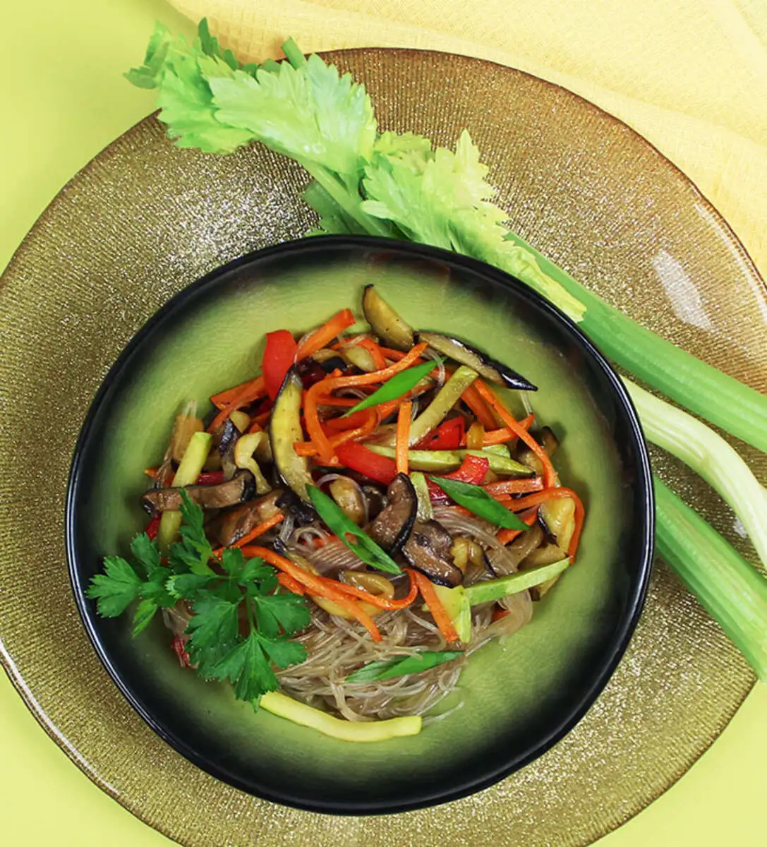 Вок с овощами 