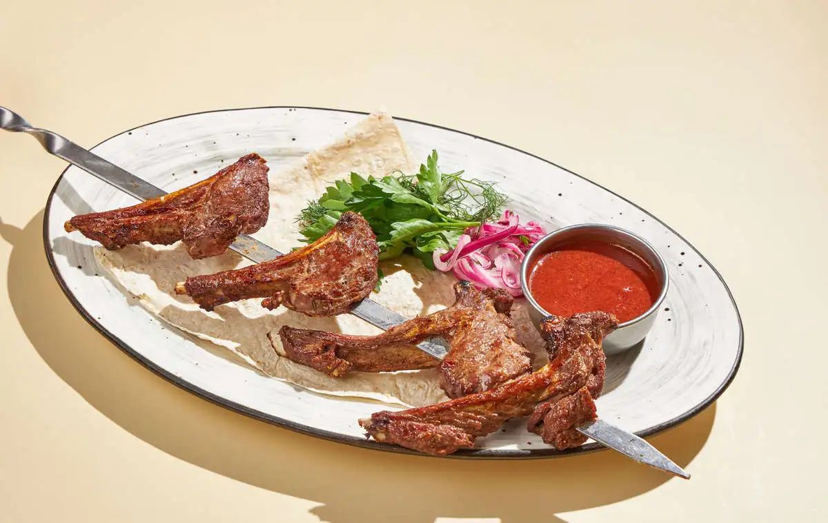 Шашлык из каре ягненка