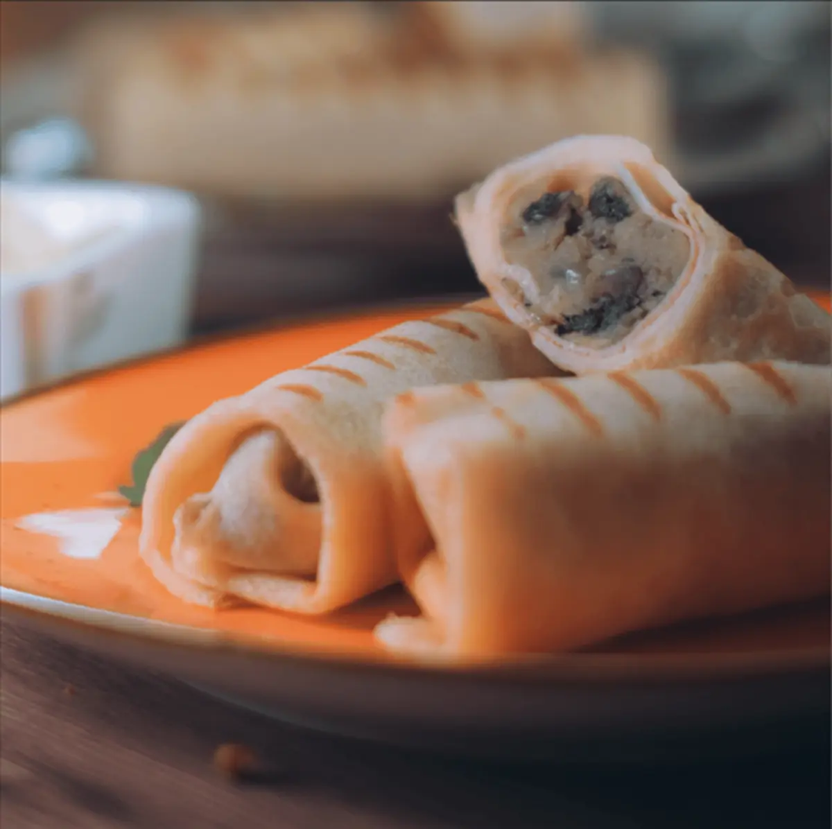 Блины с картофелем и грибами