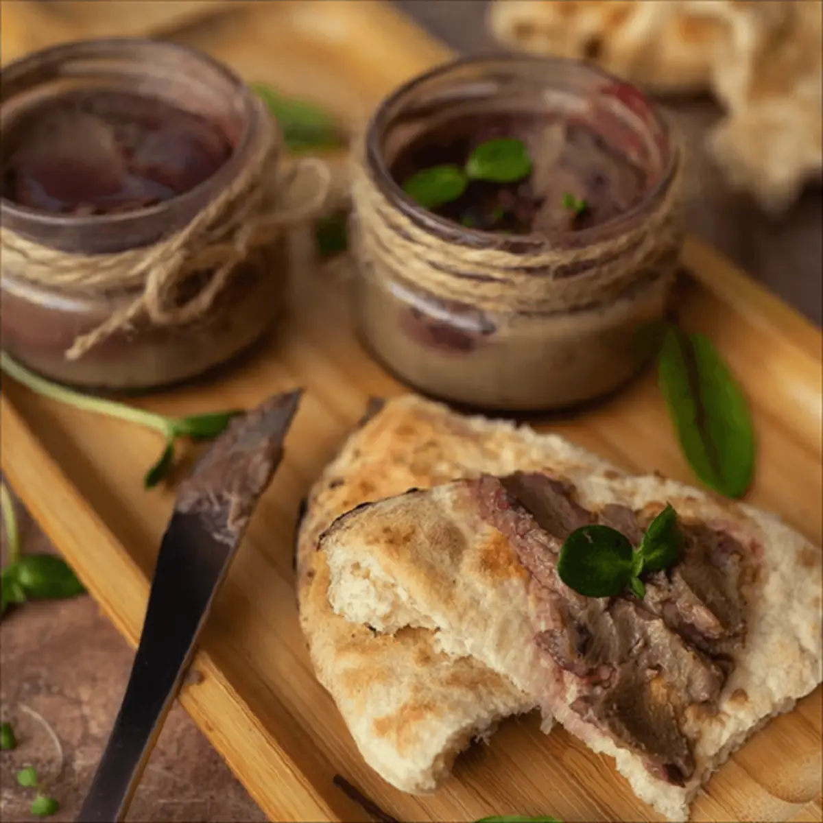 Паштет из куриной печени с вишневым соусом