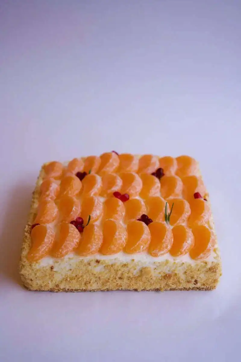 Торт Чизкейк с мандарином 20х20