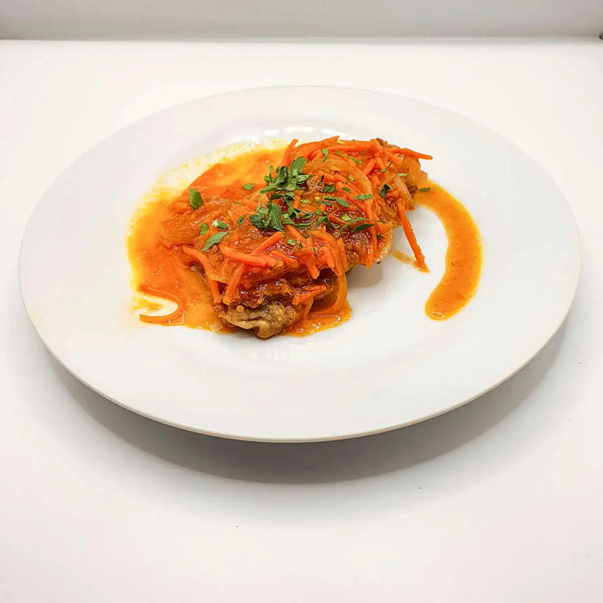 Рыба с овощами