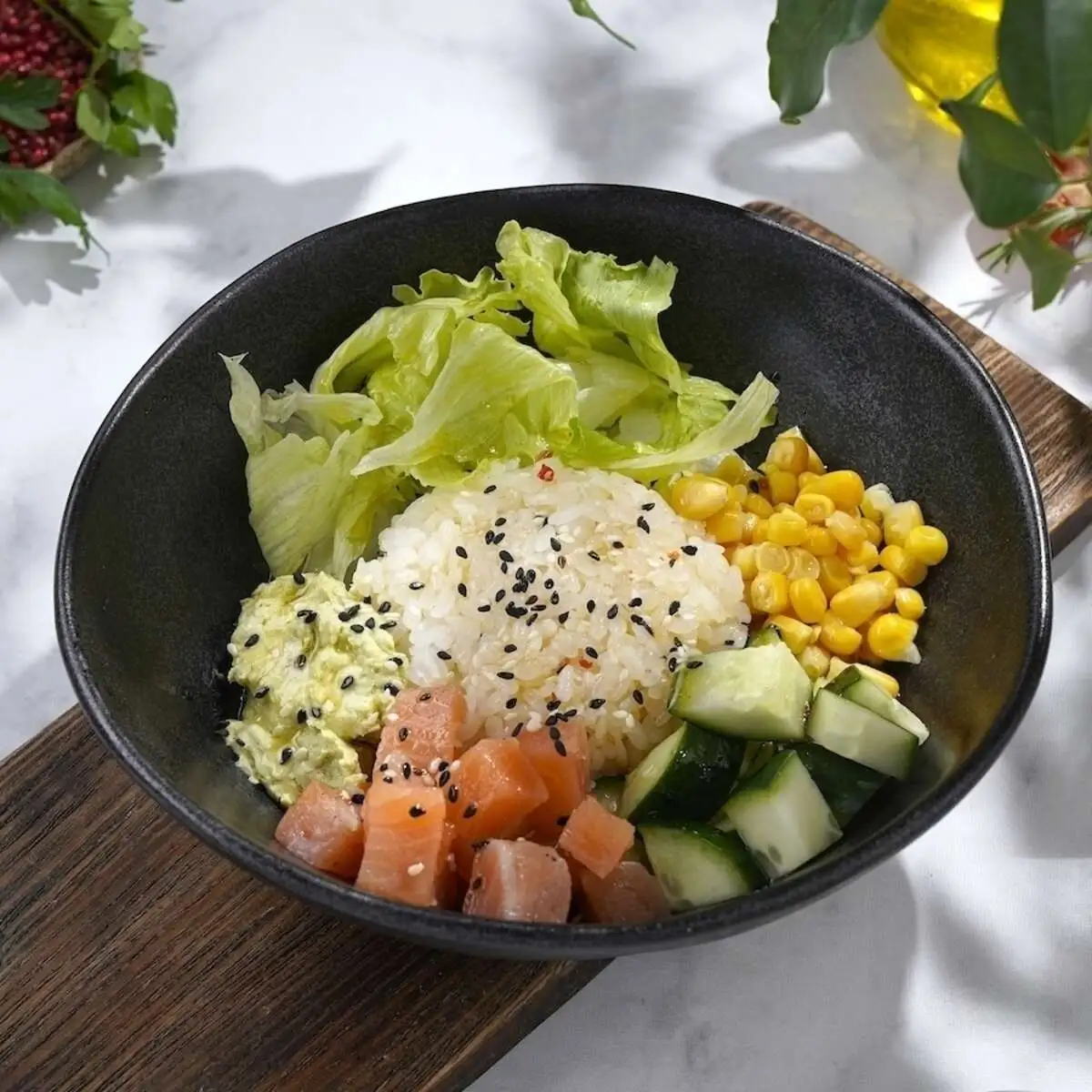 Боул с семгой