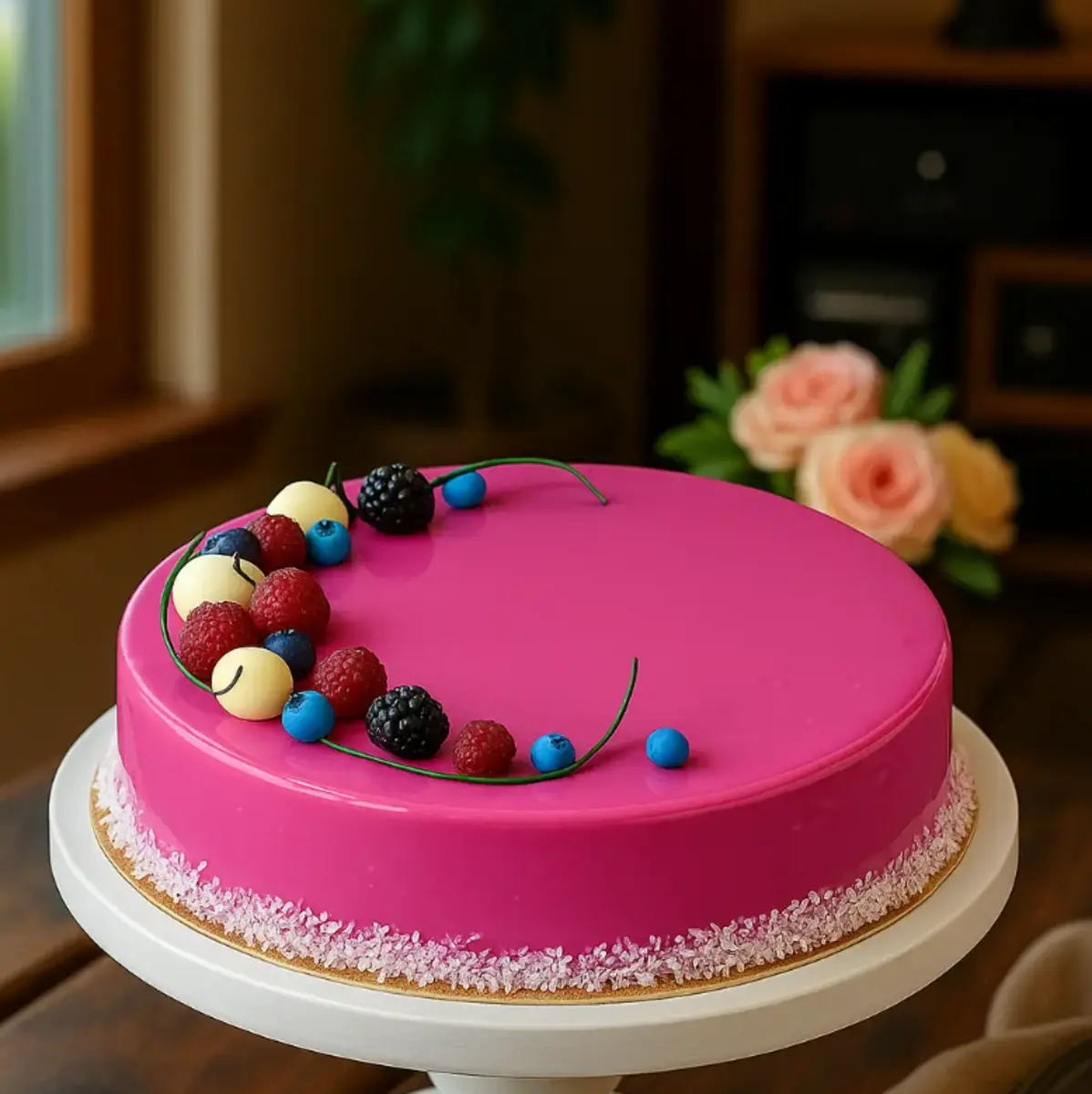 Торт Медовик с ягодами 870 гр