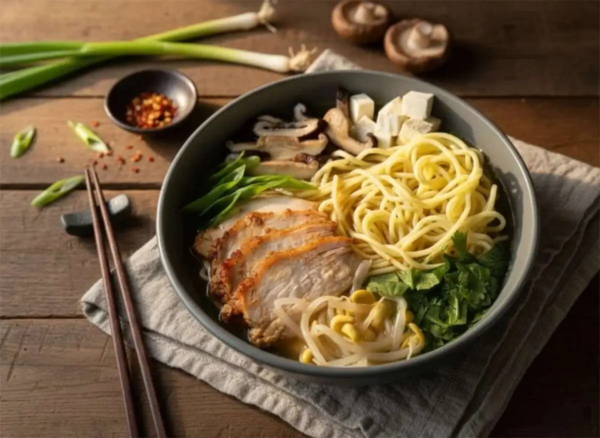 Рамен с курицей
