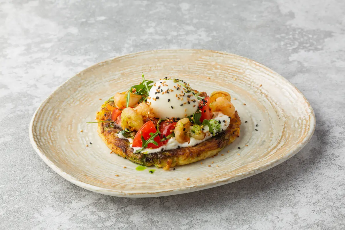 Драник с креветками