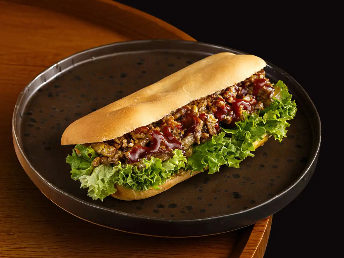 Панини с рваной говядиной 