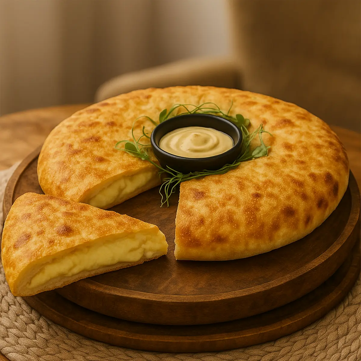 Пирог картофель с сыром