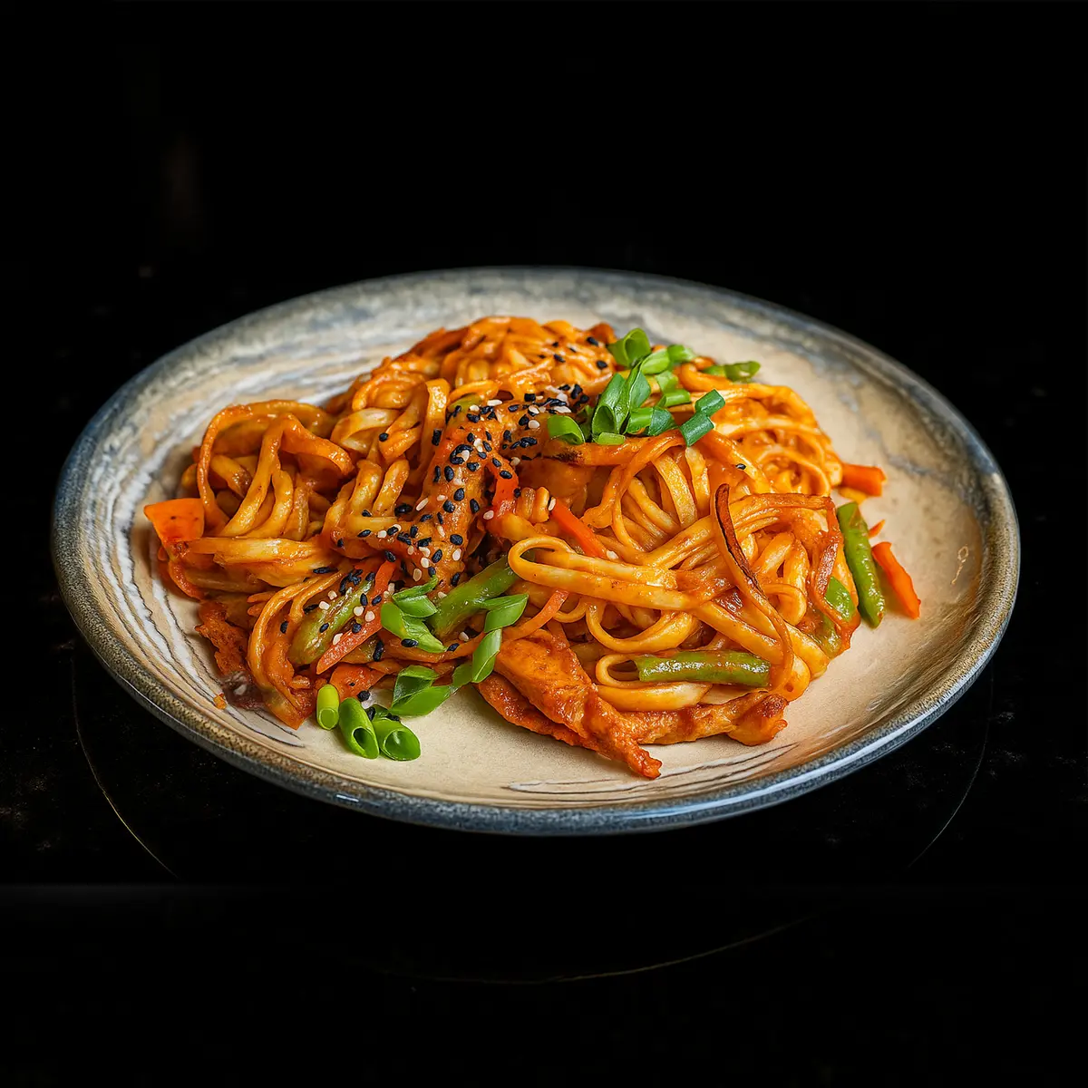 Удон с соусом том ям