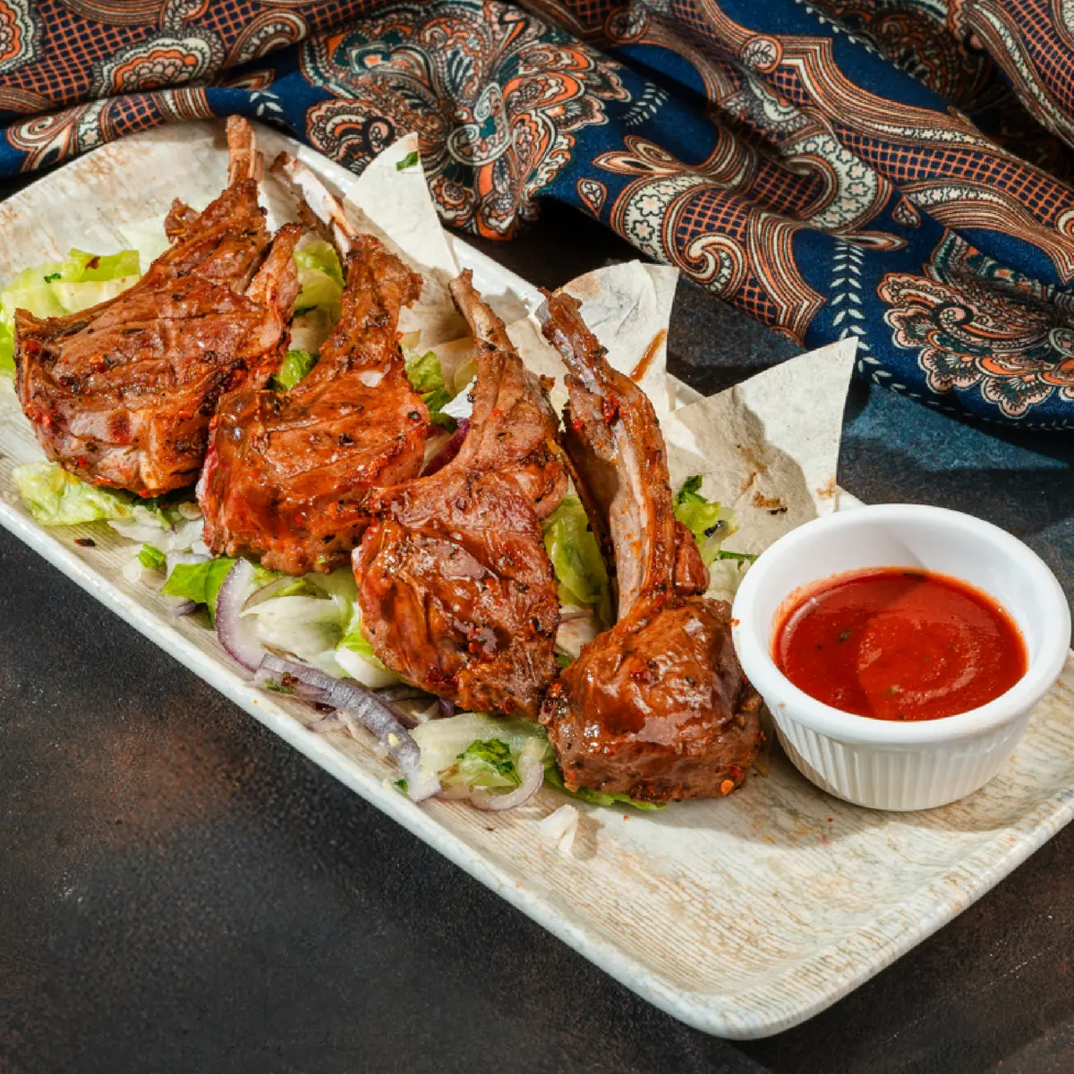 Шашлык из корейки баранины