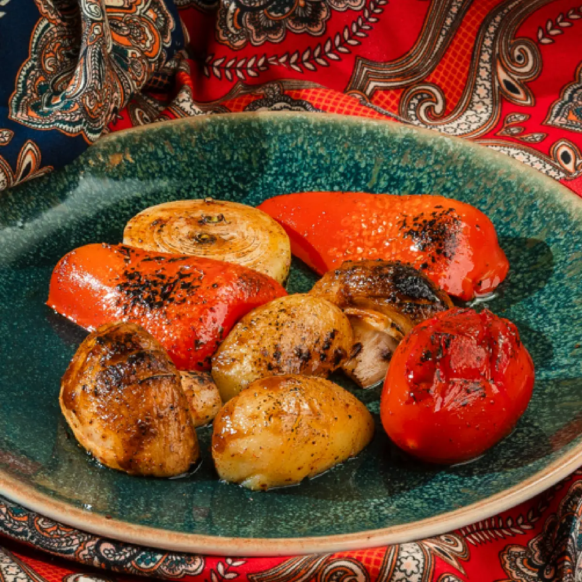 Овощи на мангале