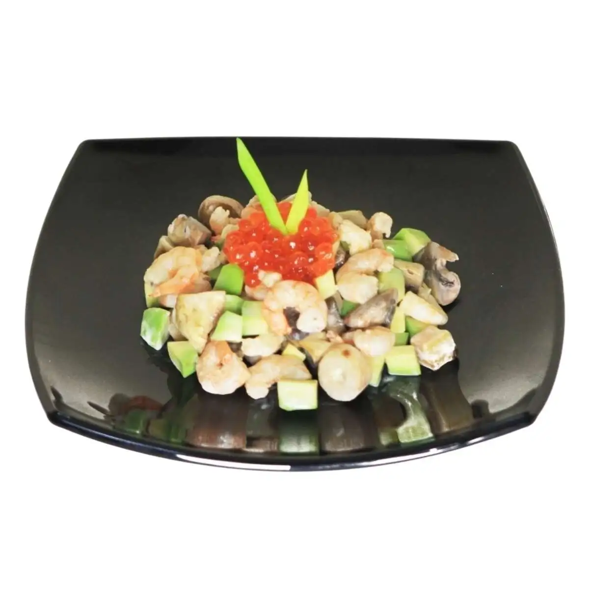 Салат с креветками и авокадо