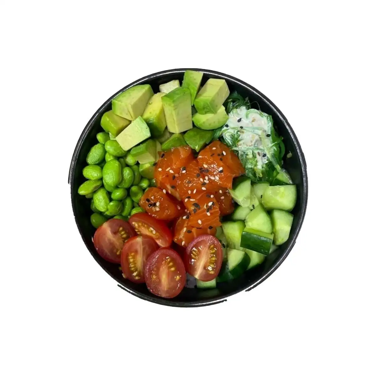 Поке с лососем кимчи