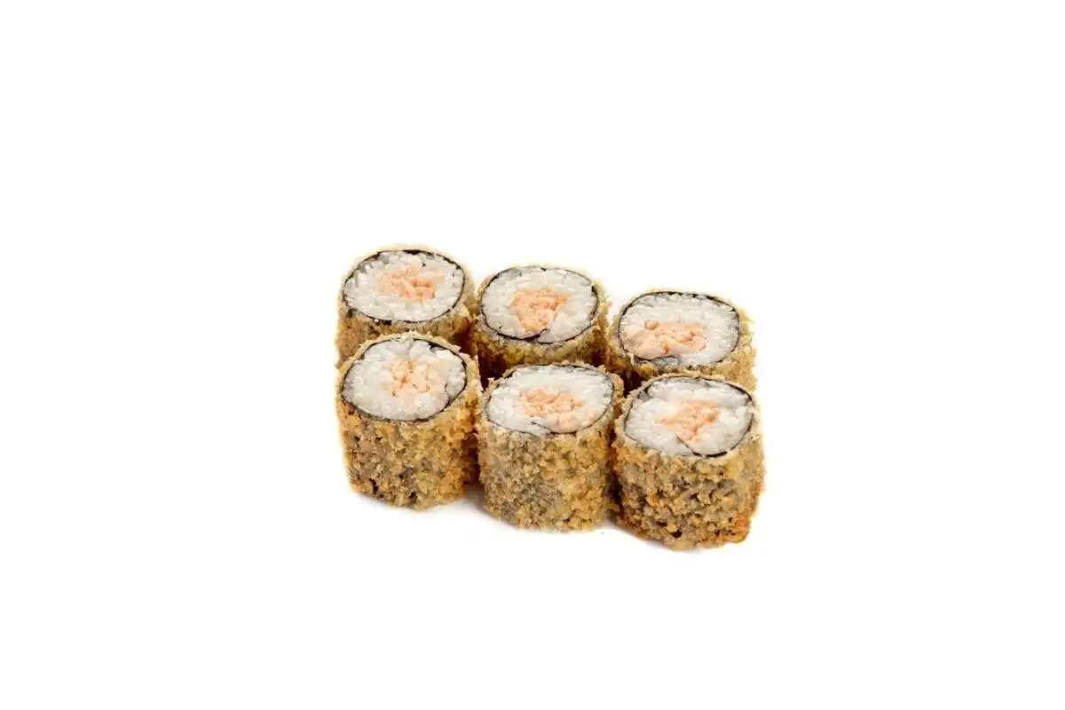 Горячий мини-ролл лосось