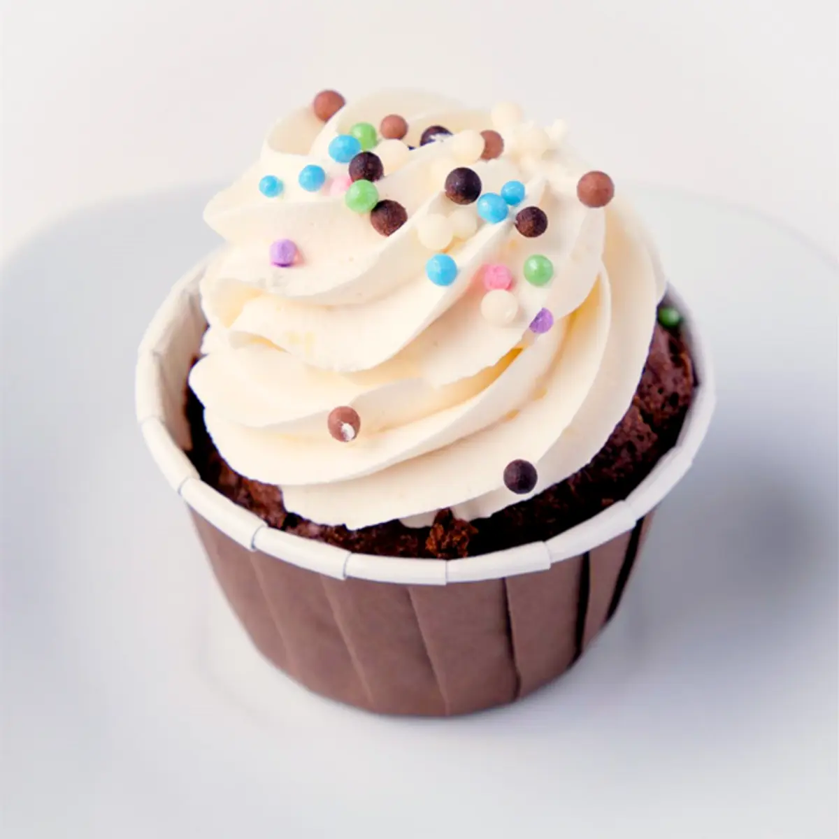 Капкейк шоколадный с бананом