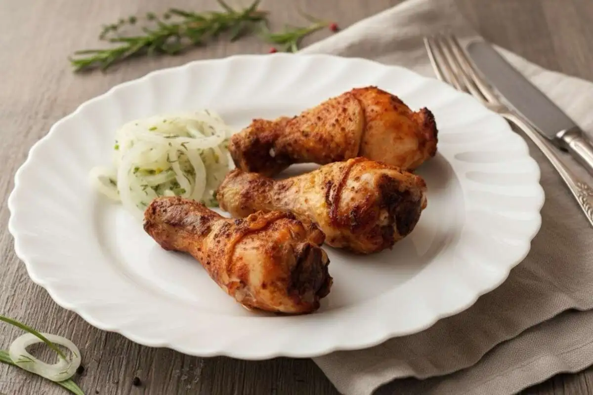 Голень куриная на мангале