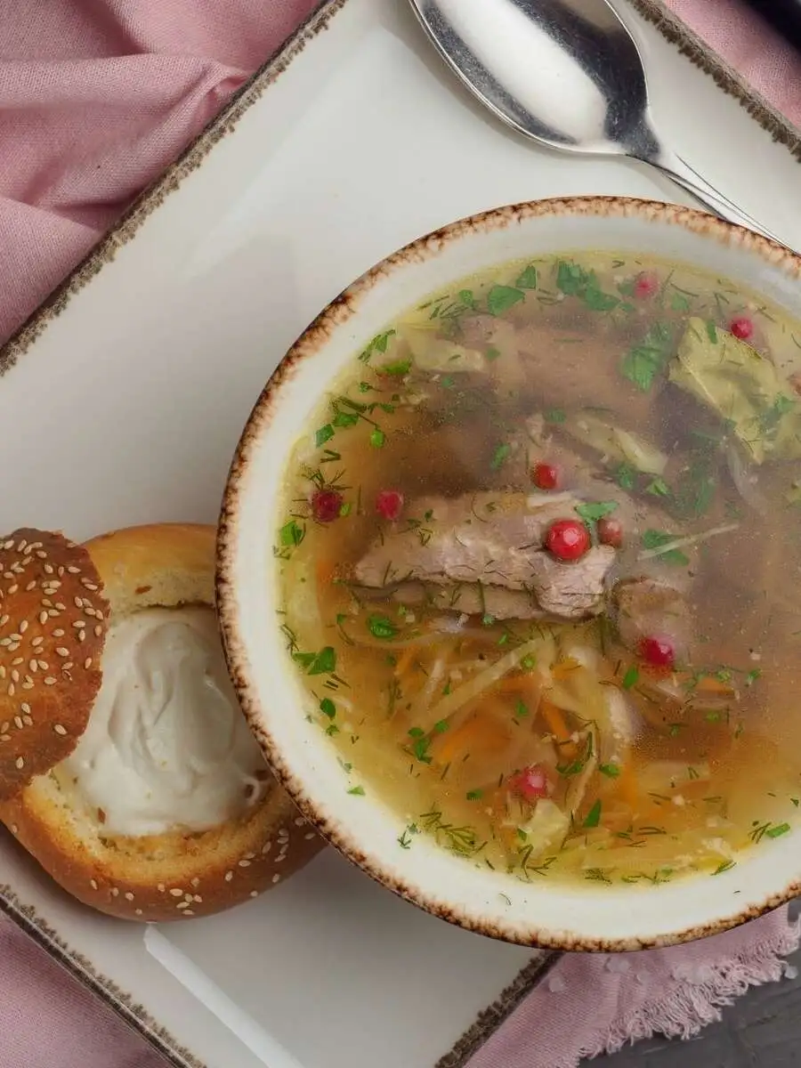 Щи томленые с копченой сметаной, 350г