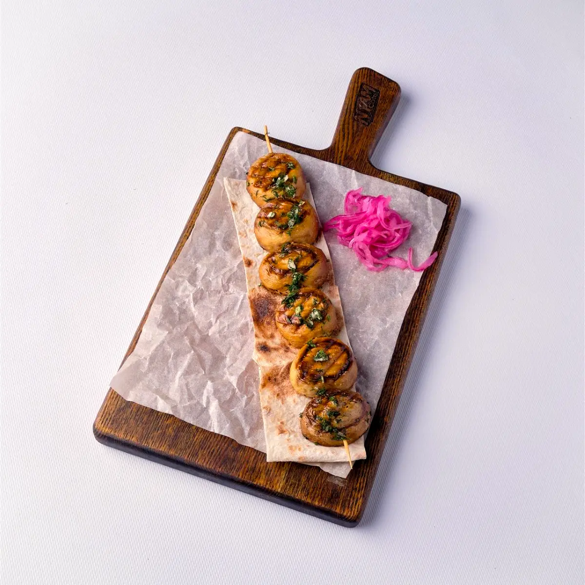 Шампиньоны на гриле